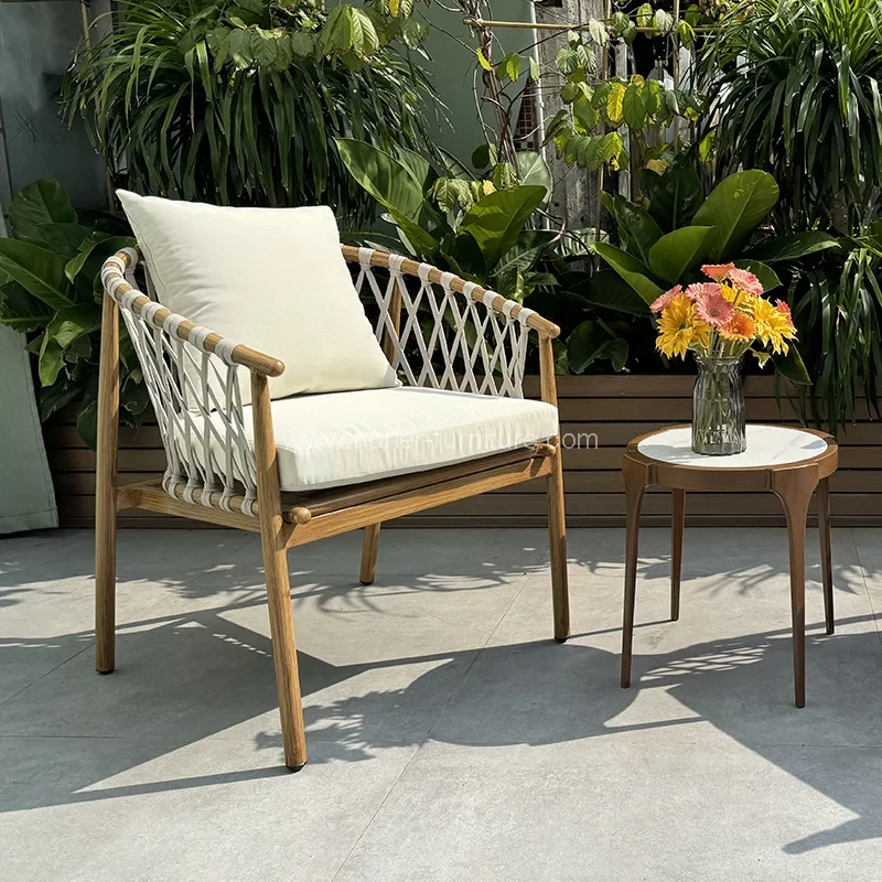 Наставление на открытом воздухе на балконе Teak Wood Garden Set Set