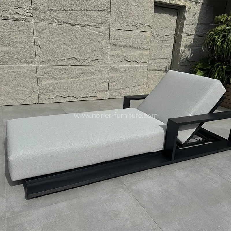Outdoor Современный роскошный алюминиевая рама Sun Lounger