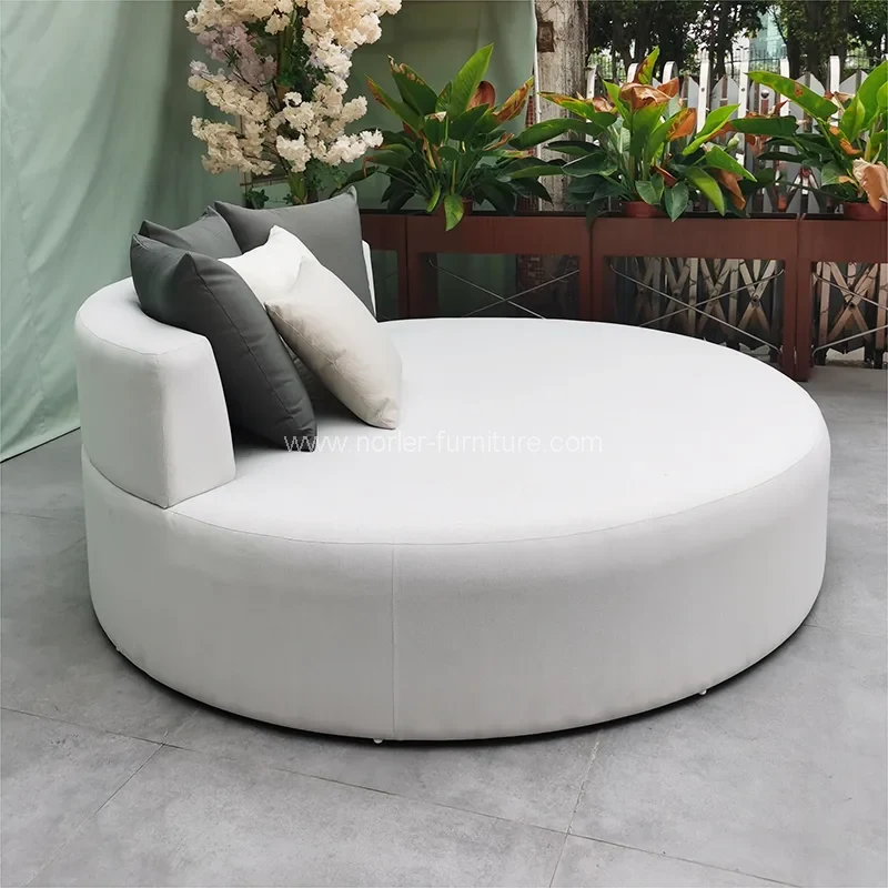 Водонепроницаемая наружная мебель круглая солнечная кровать