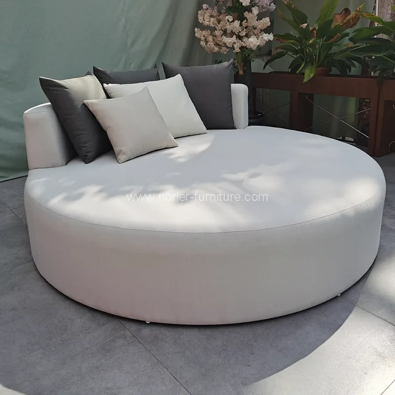 Водонепроницаемая наружная мебель круглая солнечная кровать