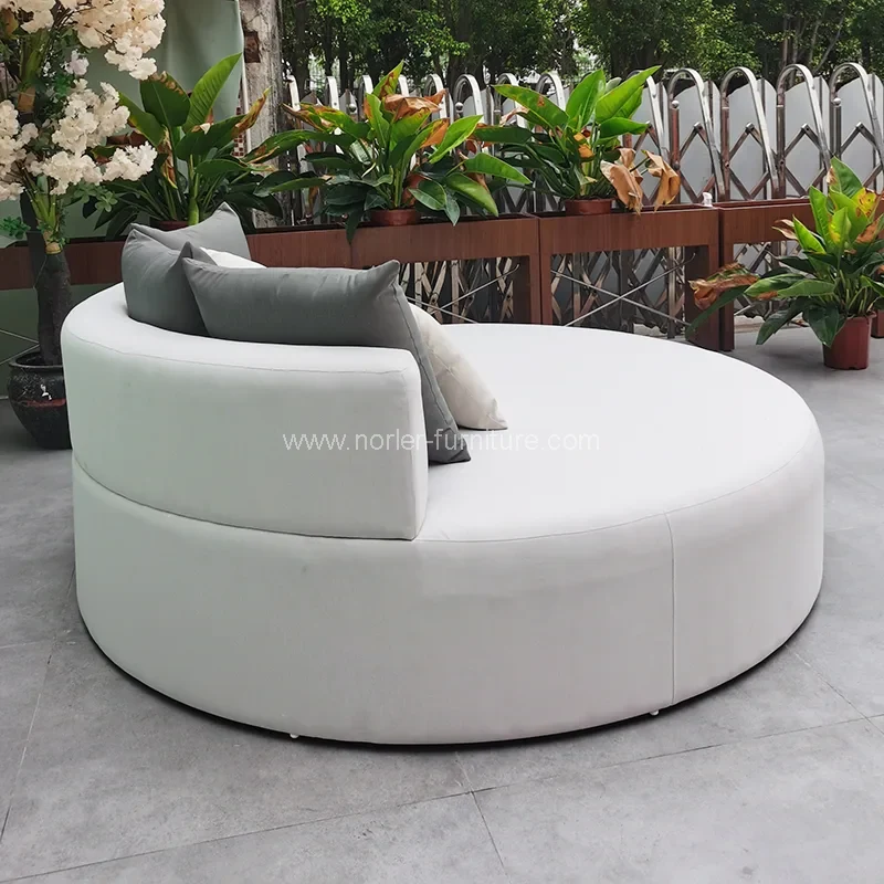 Водонепроницаемая наружная мебель круглая солнечная кровать